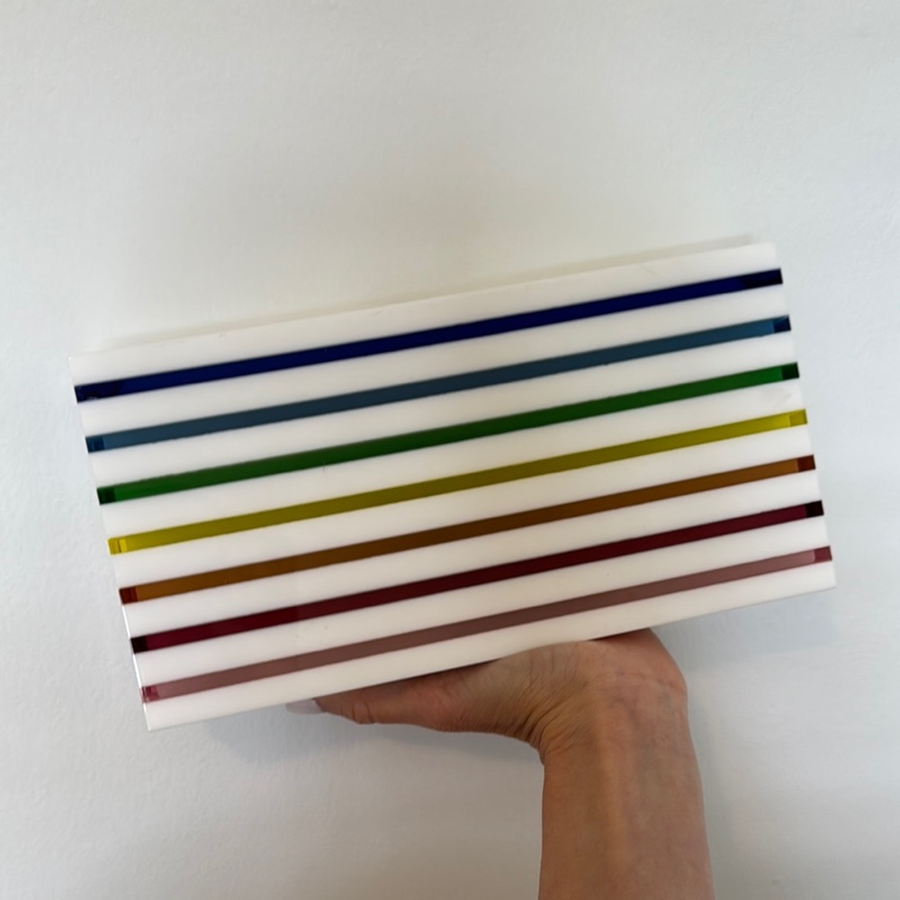 MARY KATRANTZOU Rainbow Clutch